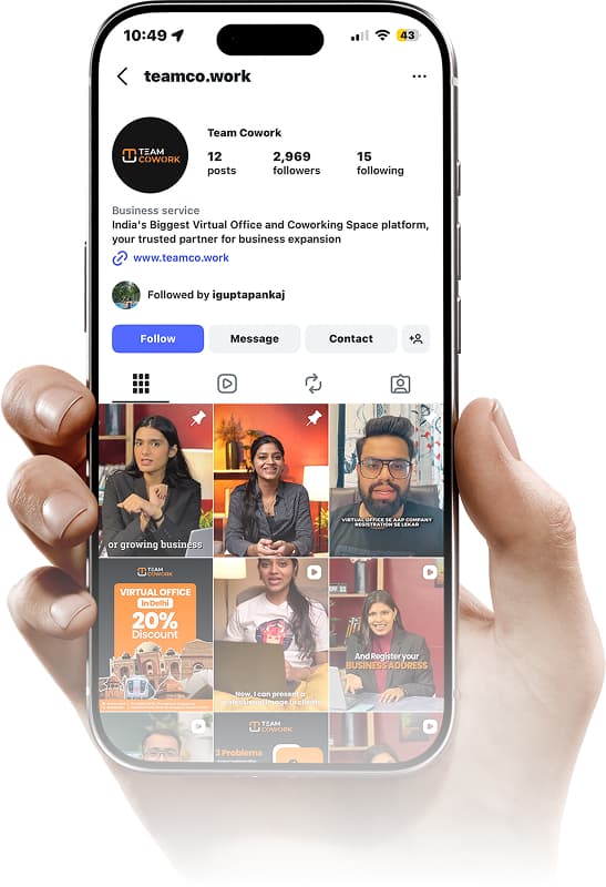 Team Cowork Instagram Page