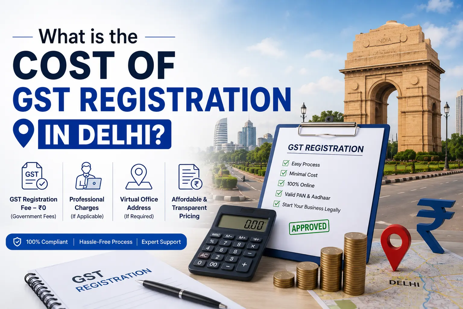 What Is the Cost of GST Registration in Delhi? Complete 2026 Guide